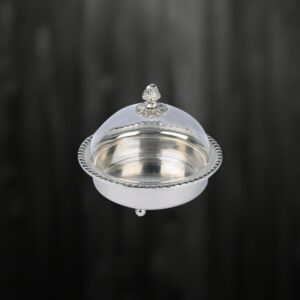 تمرية أكرليك بقاعدة نحاس موديل كورد لون فضي